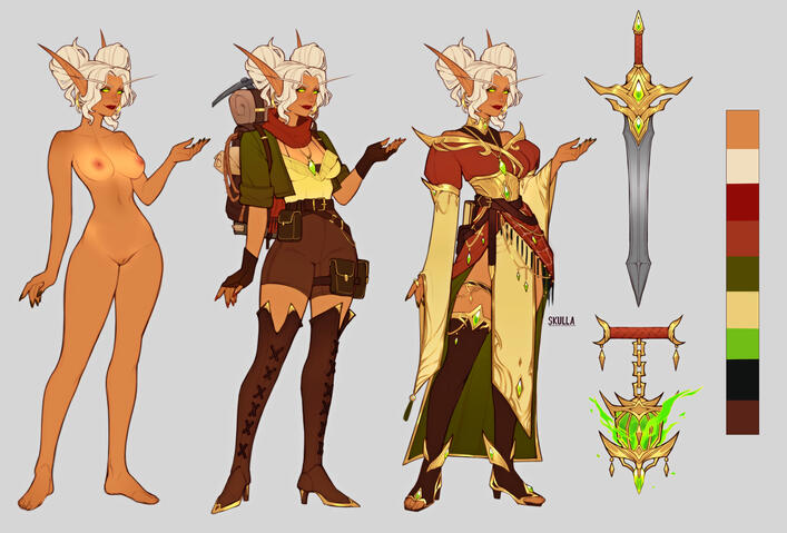 nsfw art by @skulladraws